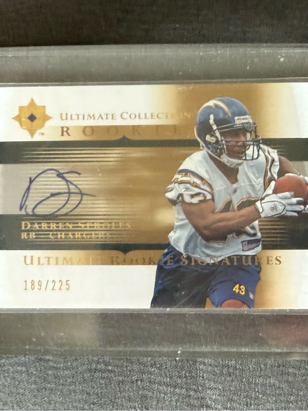 Darren Sproles Autographed Numbered Ultimate Collection Upper Deck Rookie Card